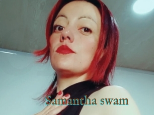 Samantha_swam